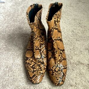 ZARA snakeskin boots